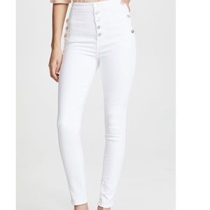 NWT!!! J BRAND WHITE SKINNY JEANS. SIZE 25